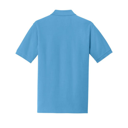 Port & Co Combed Ring Spun Pique Polo - Back