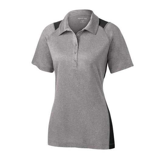 Sport-Tek Women's Heather Colorblock Contender Polo - Front