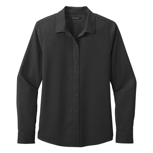 Port Authority Women's Long Sleeve Performance Staff Shirt - Front