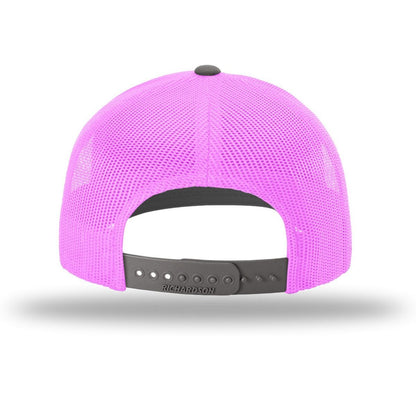 Charcoal/ Neon Pink - Back
