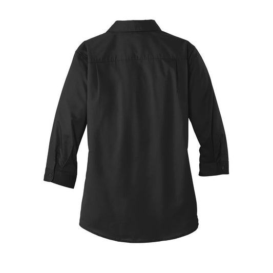 Port Authority Women's 3/4-Sleeve SuperPro Twill Shirt - Back
