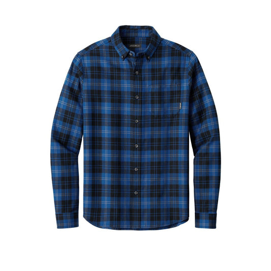 Eddie Bauer Long Sleeve Favorite Flannel Plaid Shirt - Front