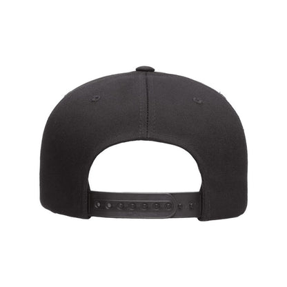 Five-Panel Cotton Twill Snapback Cap - Back