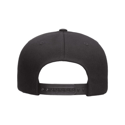 Five-Panel Cotton Twill Snapback Cap - Back