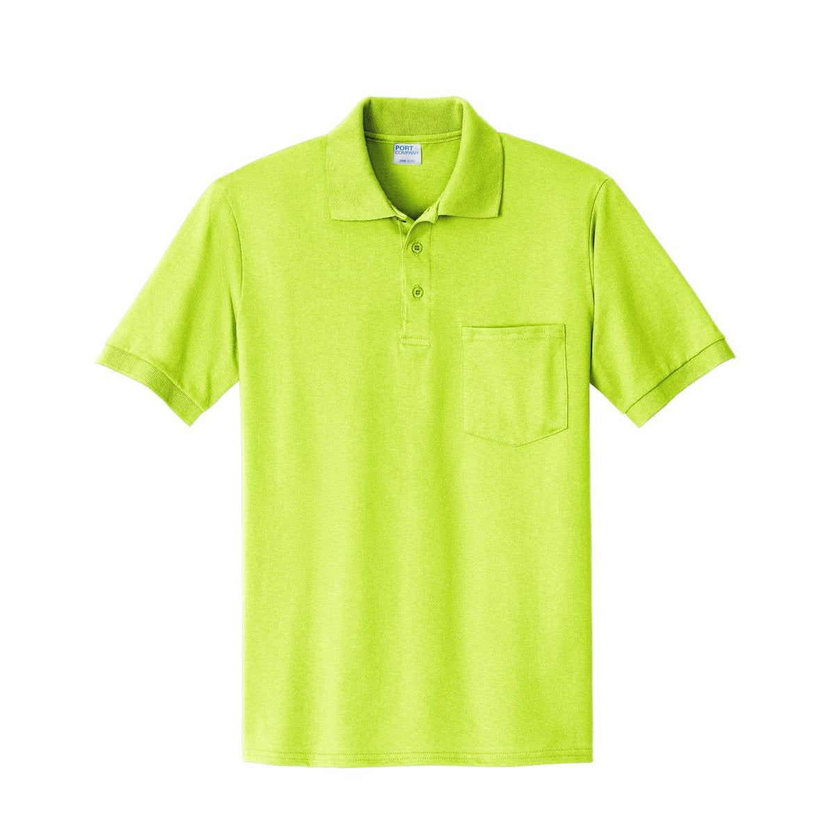 Port & Co Core Blend Jersey Knit Pocket Polo - Front