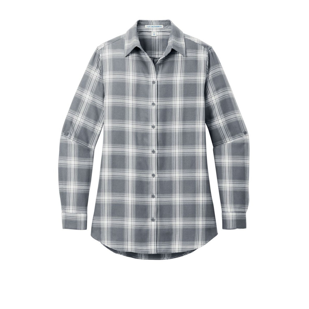 Grey/ Cream Open Plaid - Front