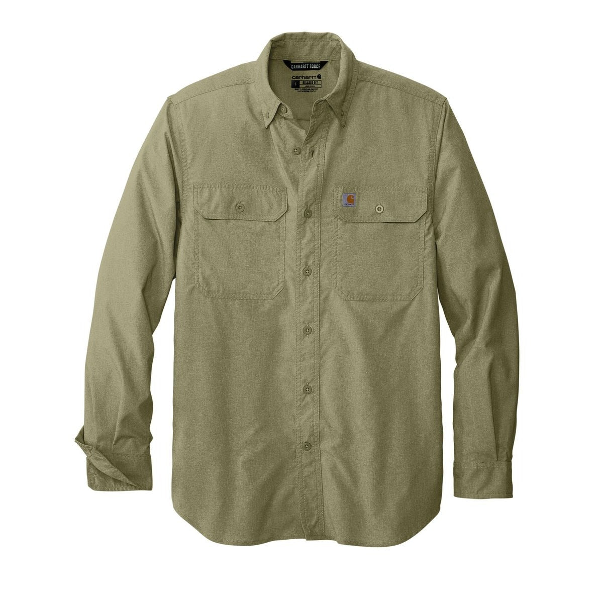 Carhartt Force Solid Long Sleeve Shirt - Front