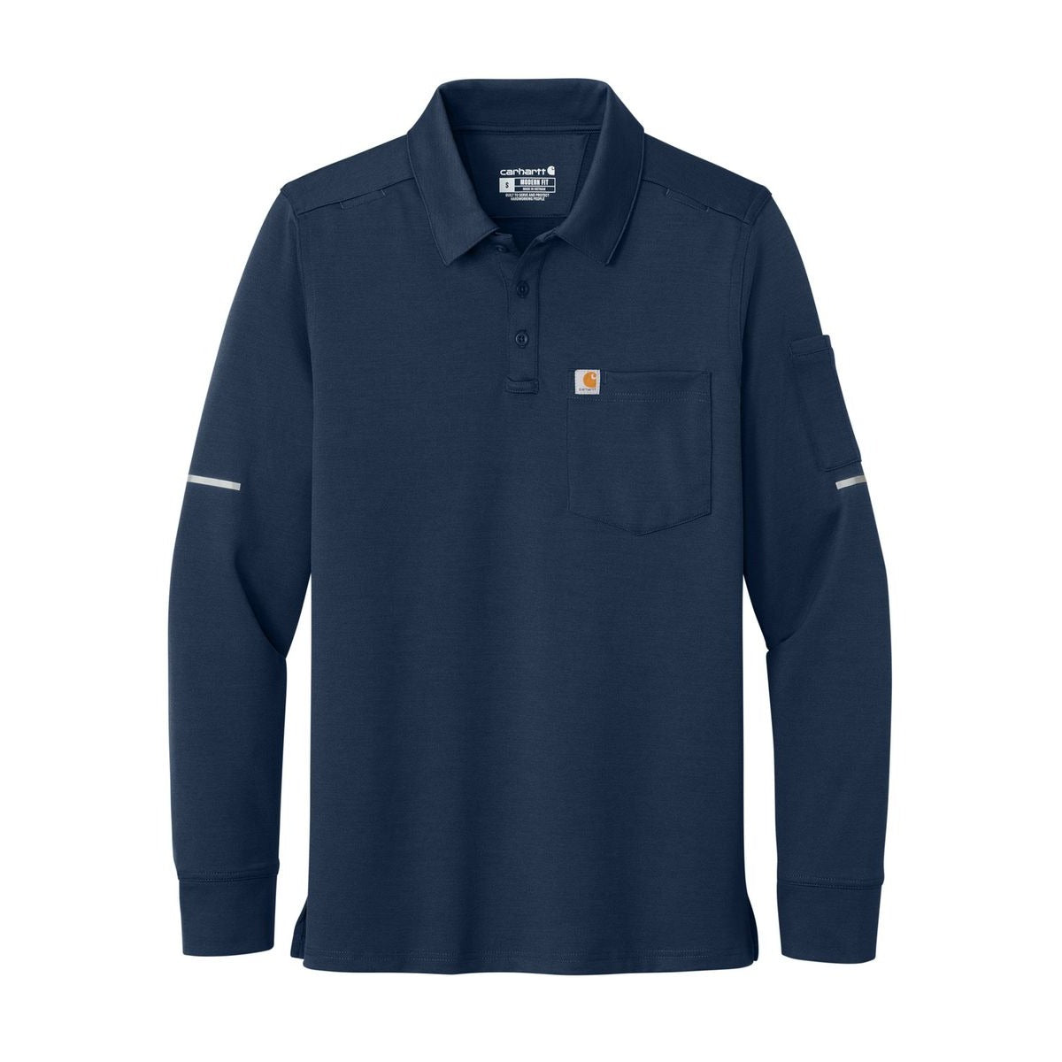 Carhartt FLD & RSCU Long Sleeve Polo - Front