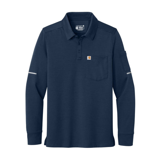 Carhartt FLD & RSCU Long Sleeve Polo - Front