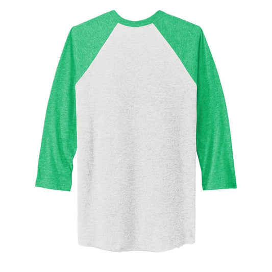 Next Level Apparel Adult Tri-Blend 3/4-Sleeve Raglan Tee - Back
