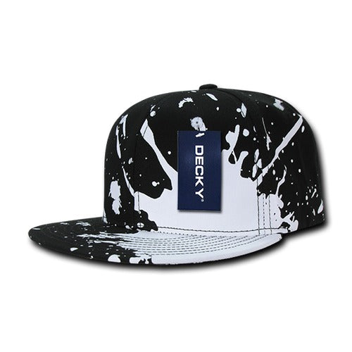 6 Panel High Profile Structured Splat Snapback - Front