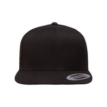 Premium Flat Bill Snapback Cap - Front