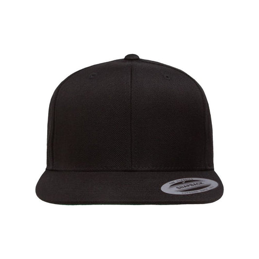 Premium Flat Bill Snapback Cap - Front