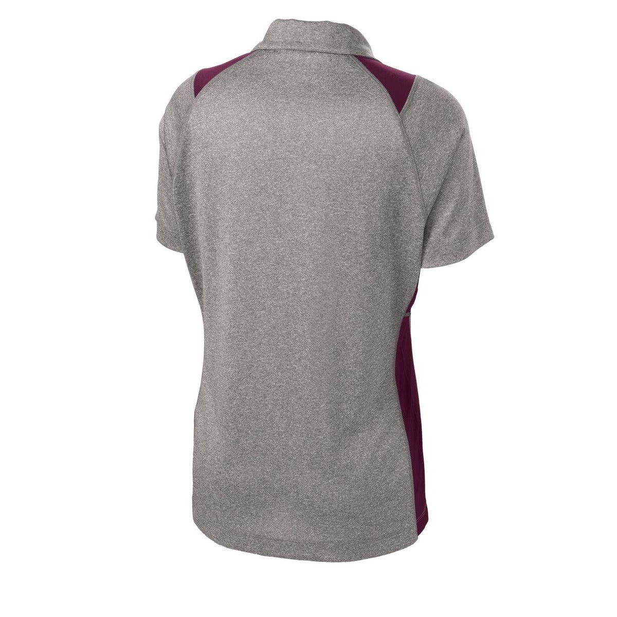 Vintage Heather/ Maroon - Back