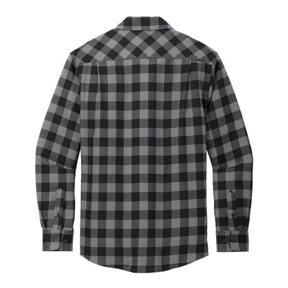 Grey/ Black Buffalo Check - Back