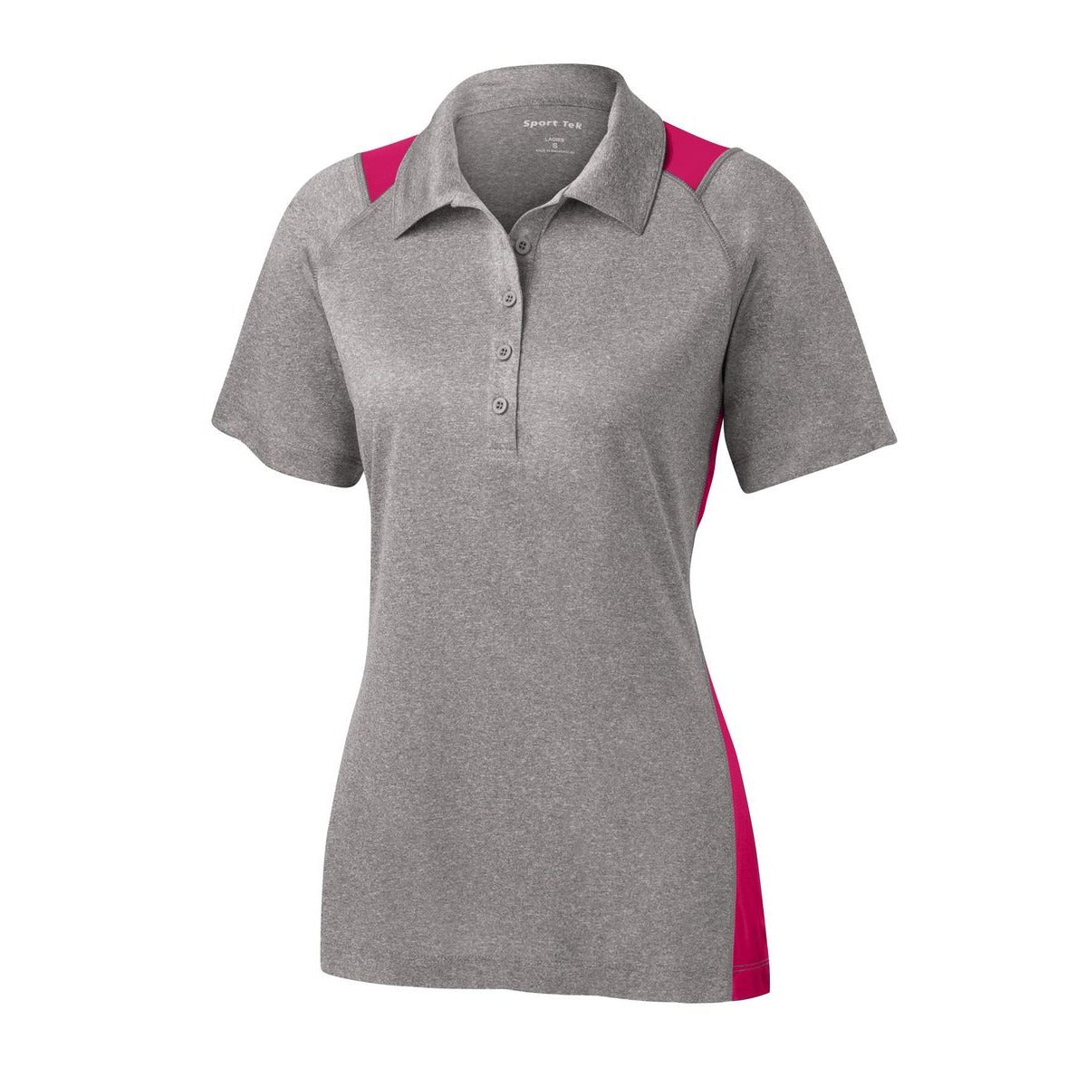 Vintage Heather/ Pink Raspberry - Front