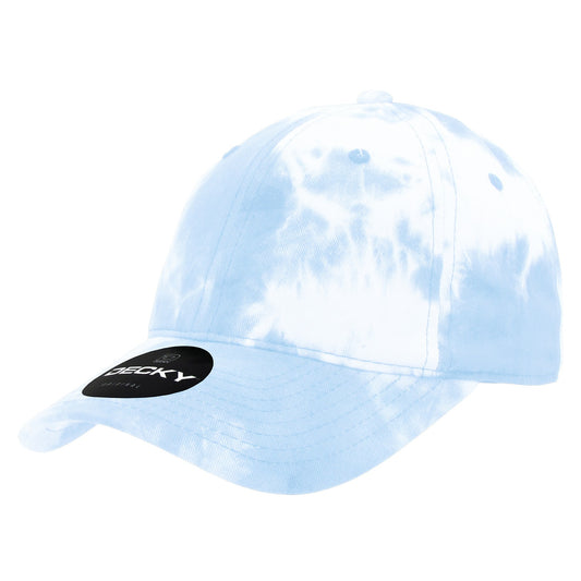 6 Panel Low Profile Relaxed Tie Dye Dad Hat - Front