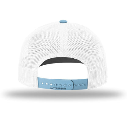 White/ White/ Columbia Blue - Back