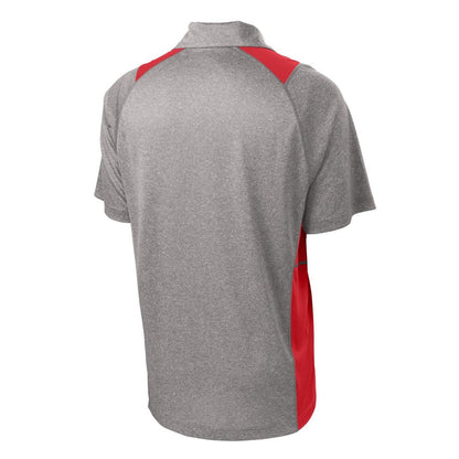 Vintage Heather/ True Red - Back