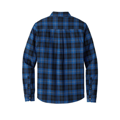Eddie Bauer Long Sleeve Favorite Flannel Plaid Shirt - Back
