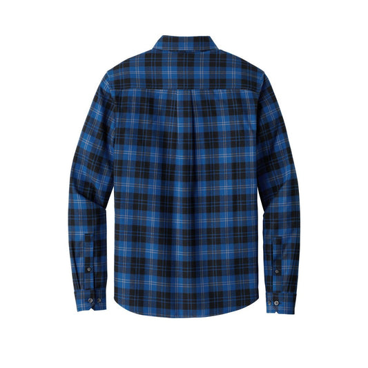 Eddie Bauer Long Sleeve Favorite Flannel Plaid Shirt - Back