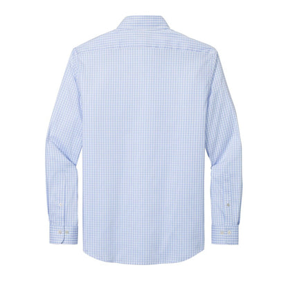 Newport Blue/ Pearl Pink Fine Check - Back