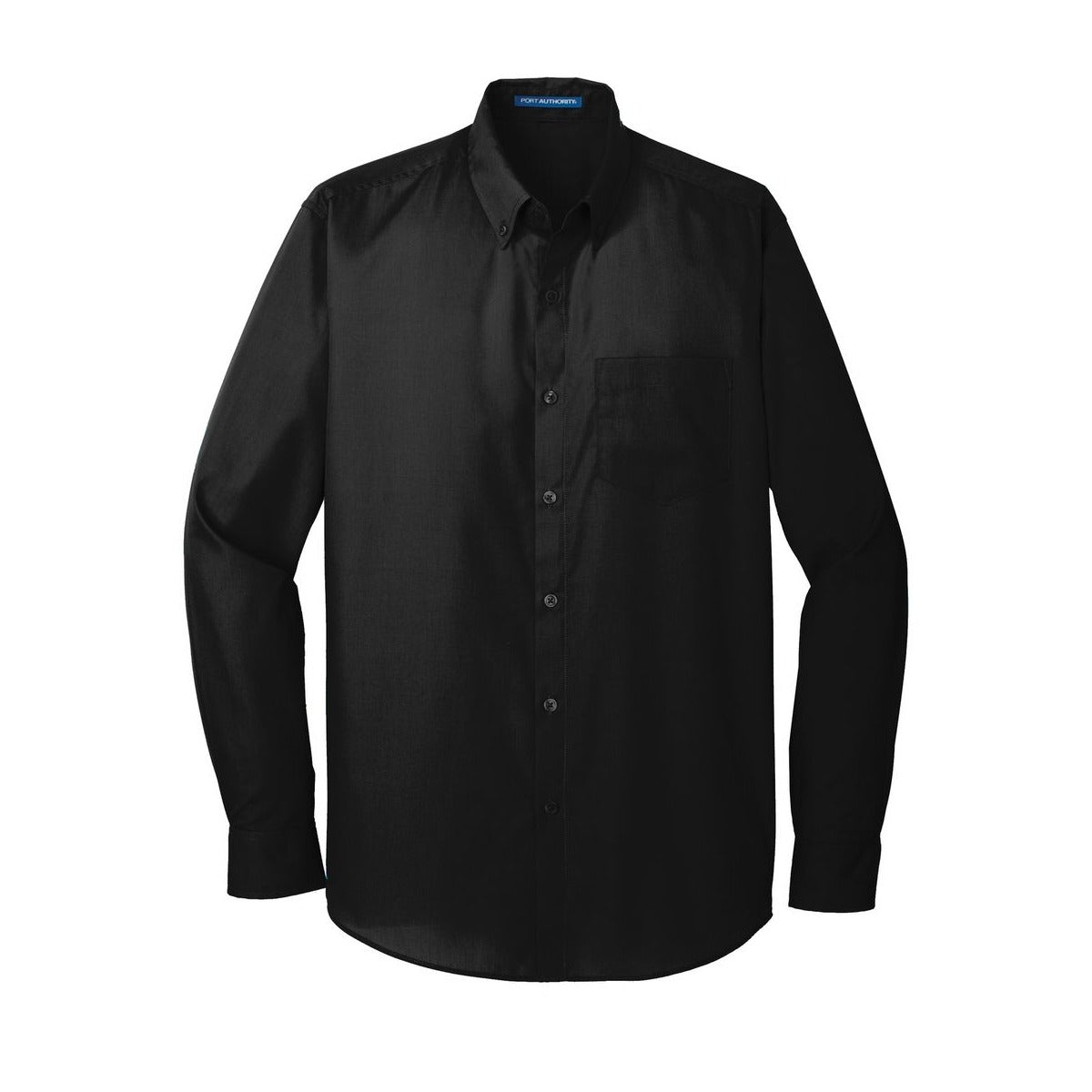 Port Authority Long Sleeve Carefree Poplin Shirt - Front