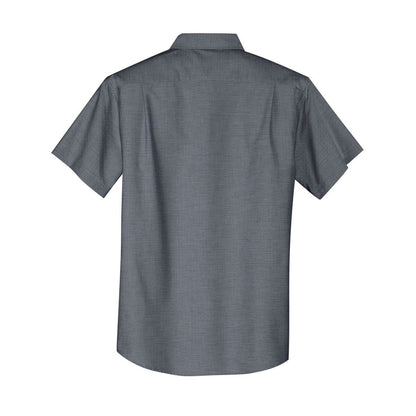 Port Authority Short Sleeve SuperPro Oxford Shirt - Back