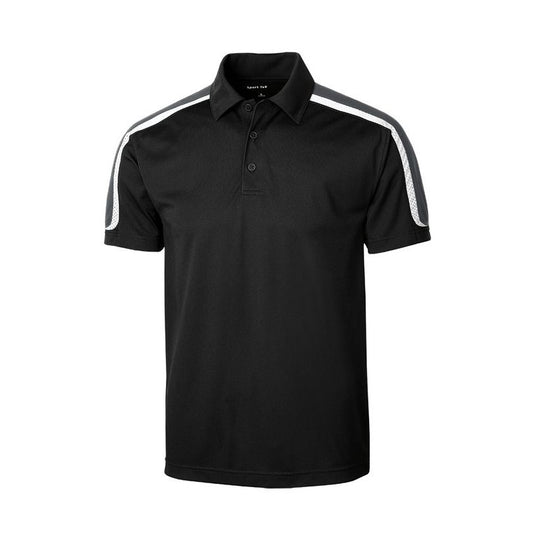 Sport-Tek Tricolor Shoulder Micropique Sport-Wick Polo - Front