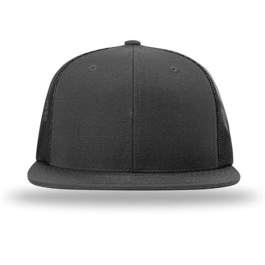 Richardson Acrylic-Wool Blend Flatbill Trucker - Front