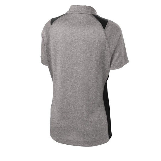 Sport-Tek Women's Heather Colorblock Contender Polo - Back