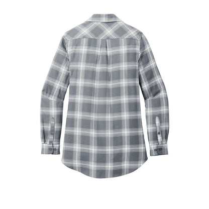 Grey/ Cream Open Plaid - Back