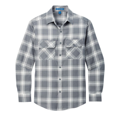 Grey/ Cream Open Plaid - Front