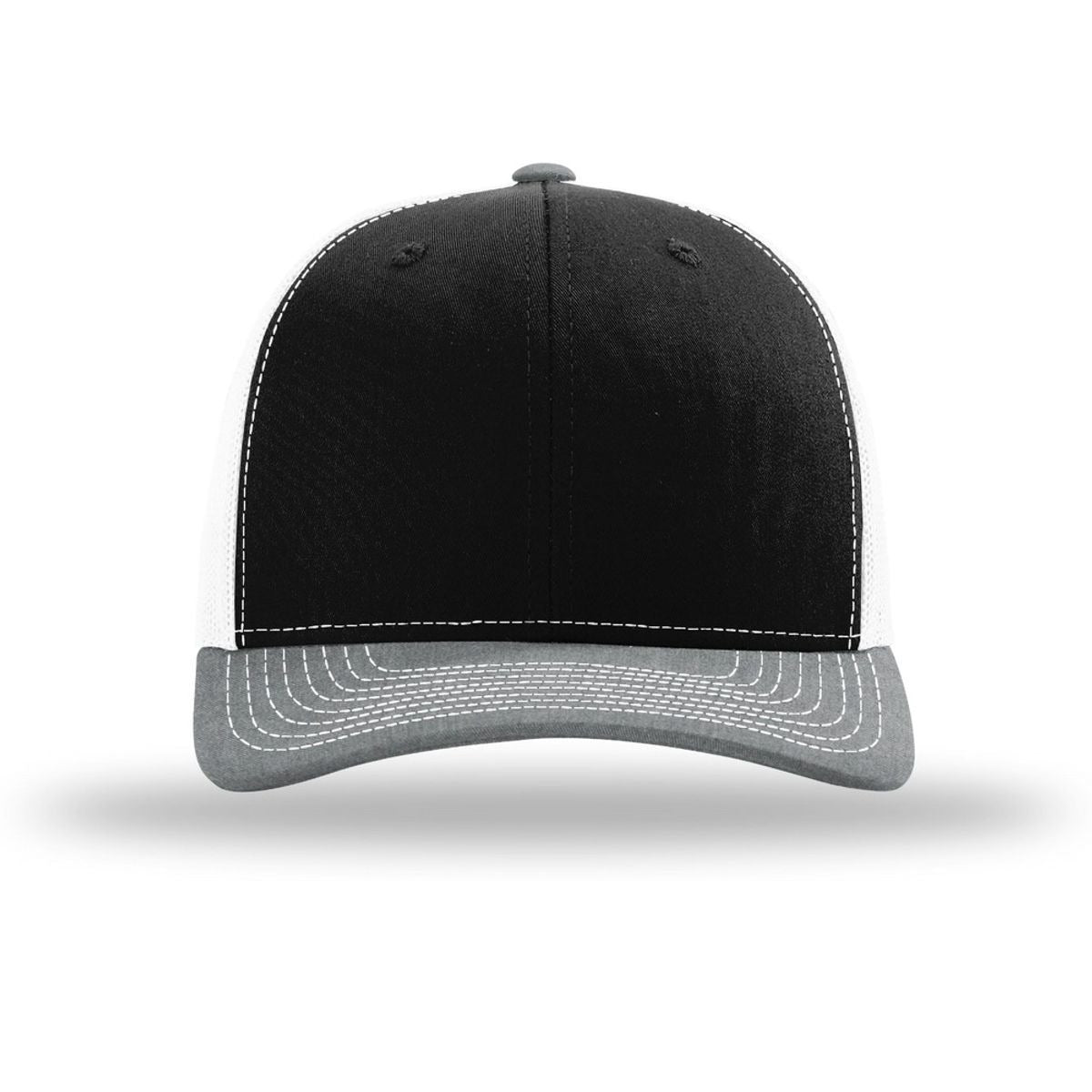 Black/ White/ Heather Grey - Front