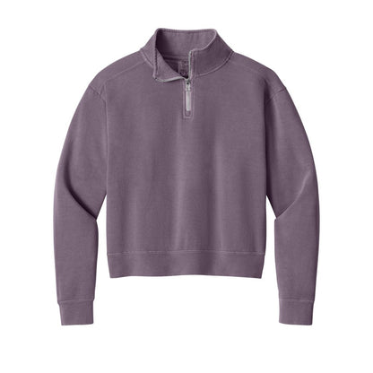 Comfort Colors Women's Mid-Length 1/4-Zip Sweatshirt - Front