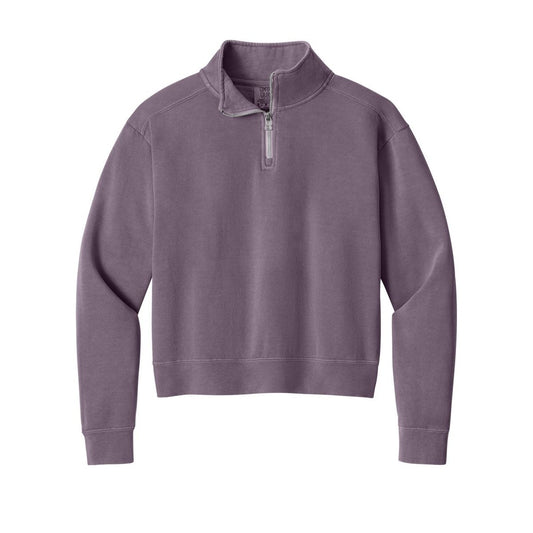 Comfort Colors Women's Mid-Length 1/4-Zip Sweatshirt - Front