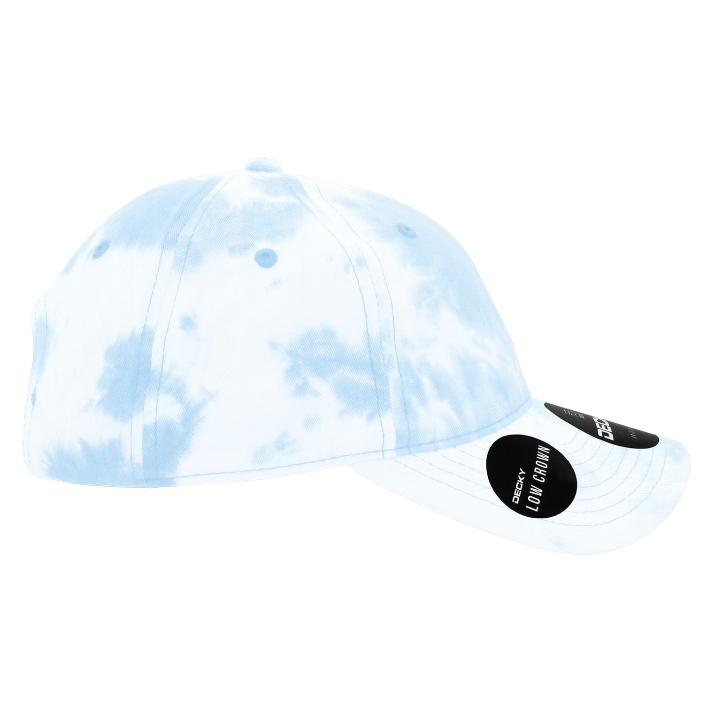 6 Panel Low Profile Relaxed Tie Dye Dad Hat - Detail