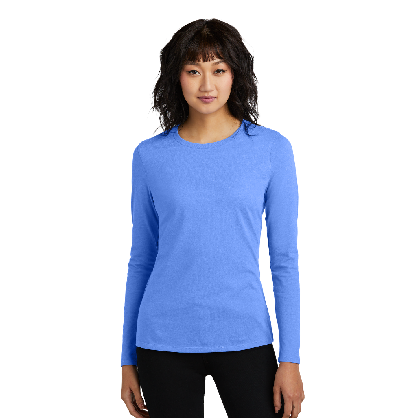 Camiseta de manga larga CVC Perfect Blend® de District® para mujer 
